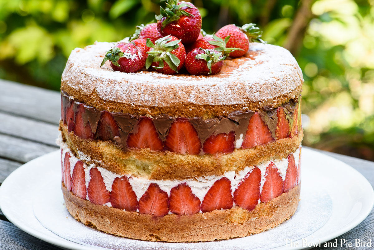 Read more about the article Fruchtig cremige Geburtstagstorte mit Erdbeeren | Fruity Creamy Strawberry Birthday Cake